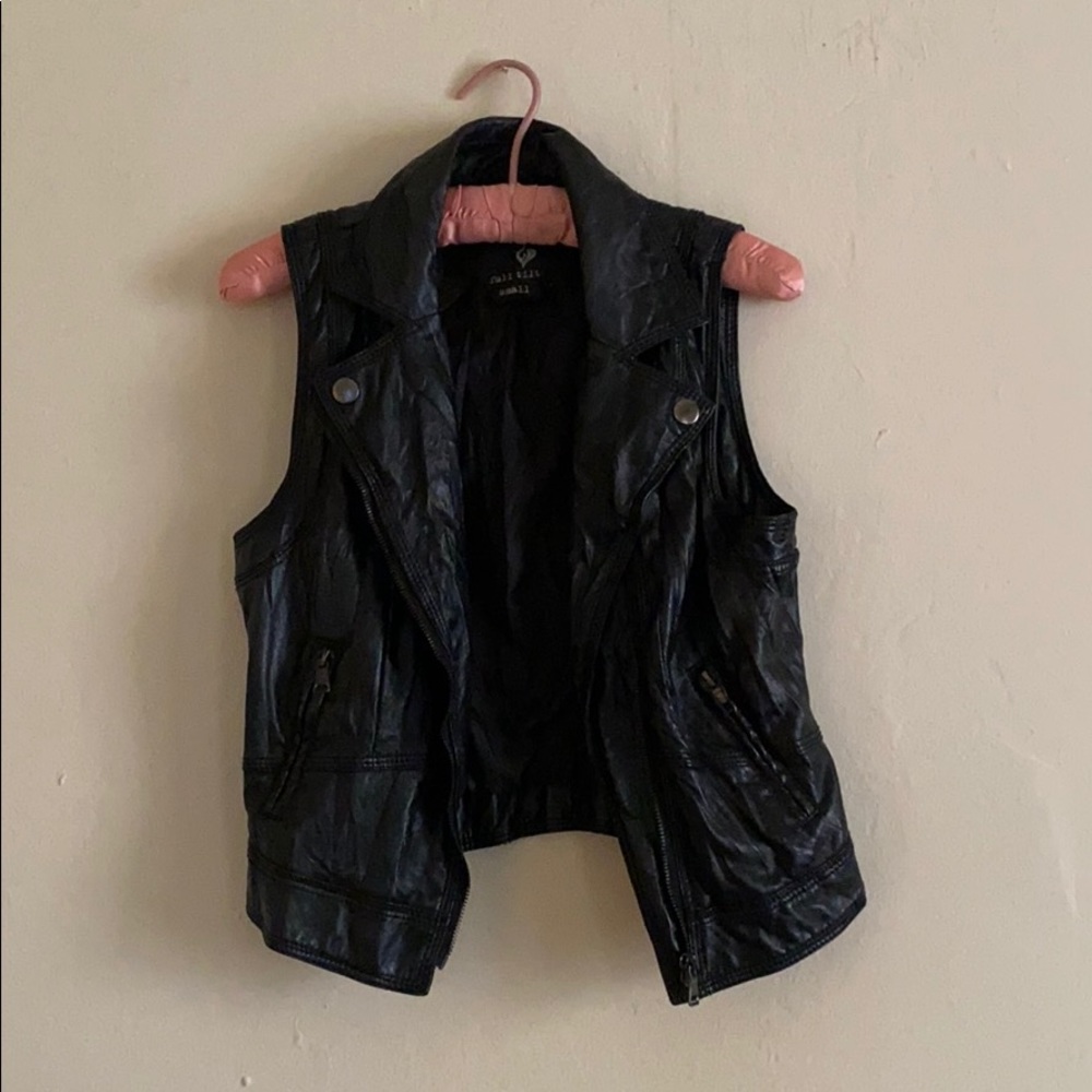 Full Tilt Sleeveless “Leather” Jacket